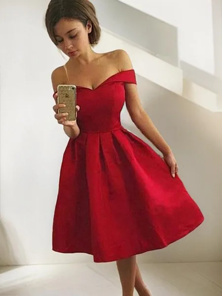 A-line Off-the-Shoulder...