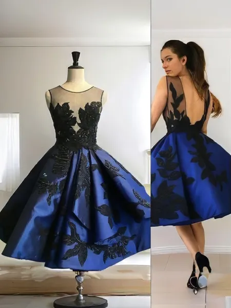 A-line Scoop Sleeveless...