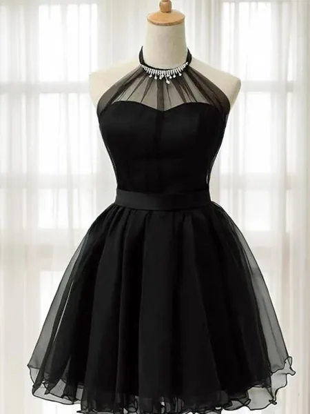 Delicate A-line Halter...