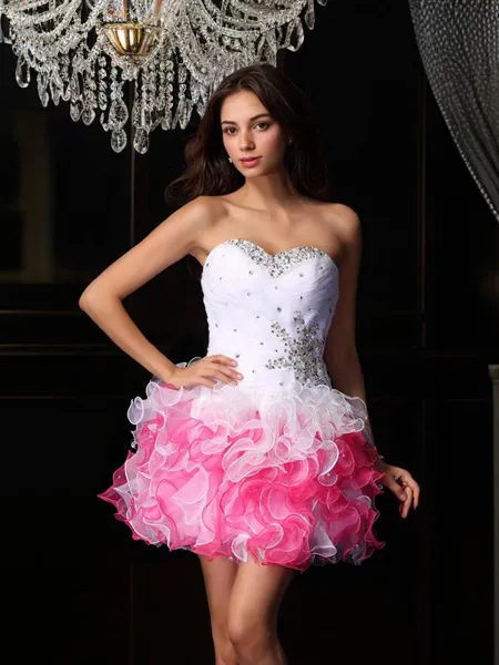 A-line Sweetheart Graceful...