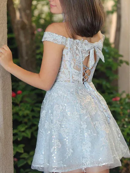 A-line Off-the-Shoulder...