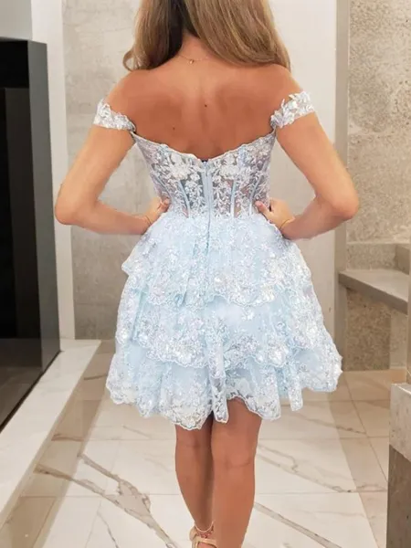 A-line Off-the-Shoulder...