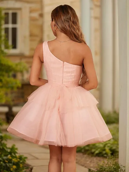 A-line One-Shoulder Classic...