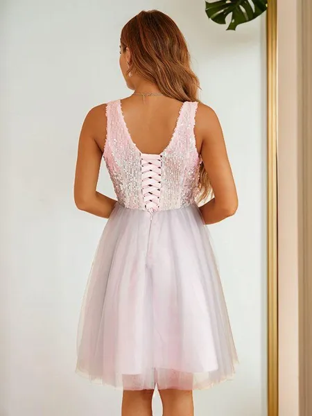 A-line V-Neck Chic...