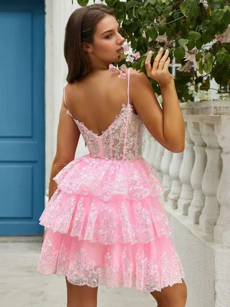 Ball-Gown Dreamy V-neck...
