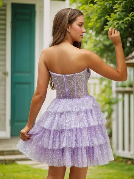 A-line Refined Strapless...