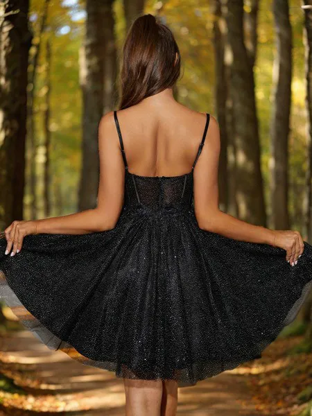 A-line Dreamy Spaghetti...