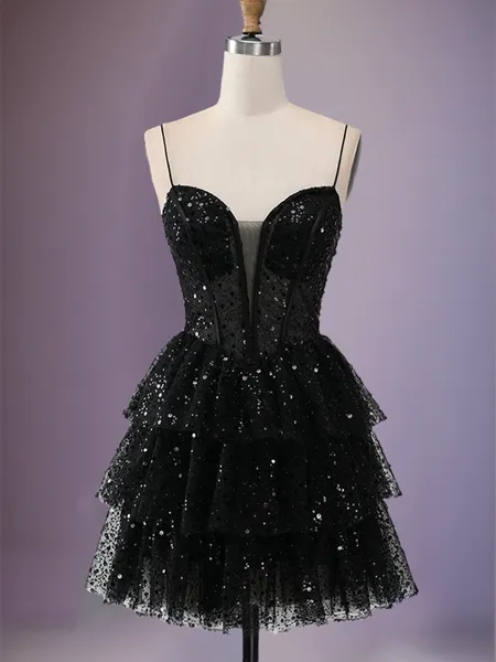 Glam A-line Spaghetti...