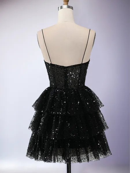 Glam A-line Spaghetti...