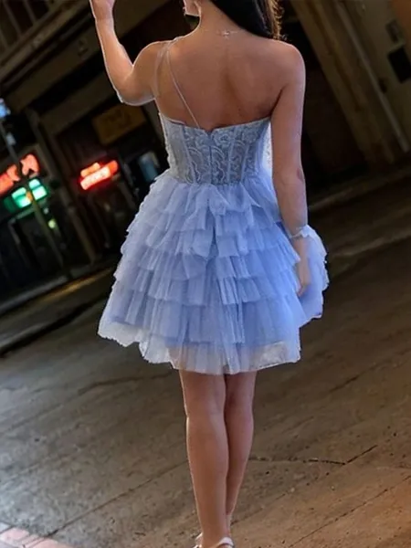 Hot A-line One-Shoulder...