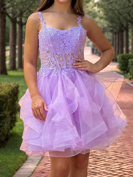 Glistening A-line Straps...