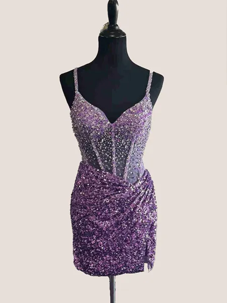 Sheath Elegant Beading...