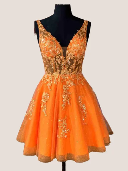 V-Neck A-line Enchanting...