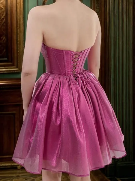 A-line Pleated Sweetheart...