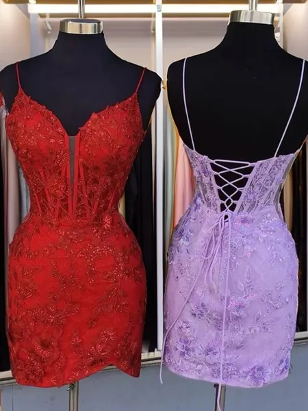 Chic Appliques V-Neck...