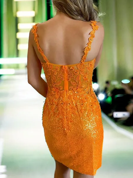 Sheath Simple Appliques...