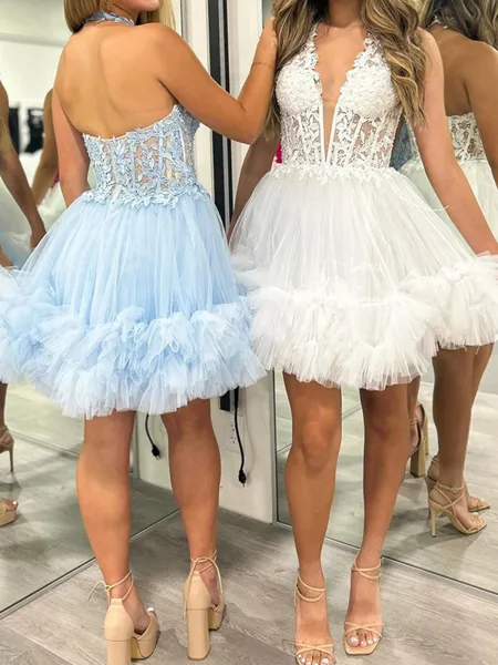 Opulent A-line Halter...