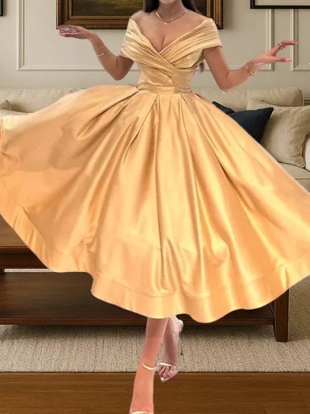 Stunning A-line V-Neck...