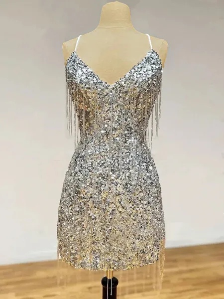 Trendy Sheath Spaghetti...