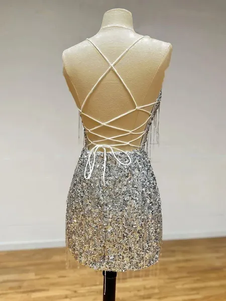 Trendy Sheath Spaghetti...