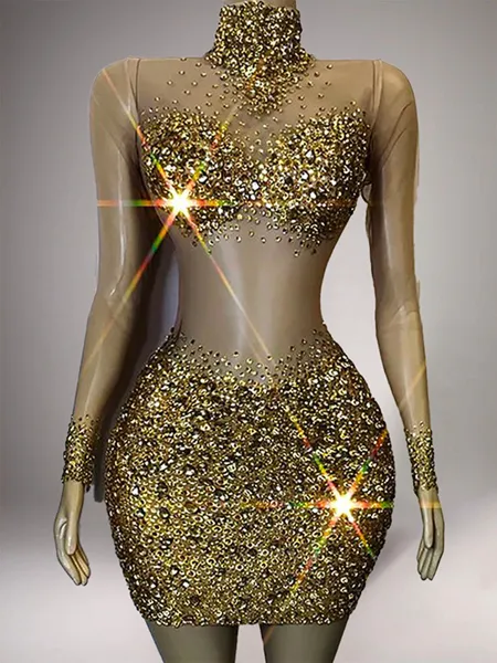 Stunning Sheath High Neck...