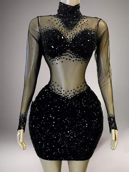 Stunning Sheath High Neck...