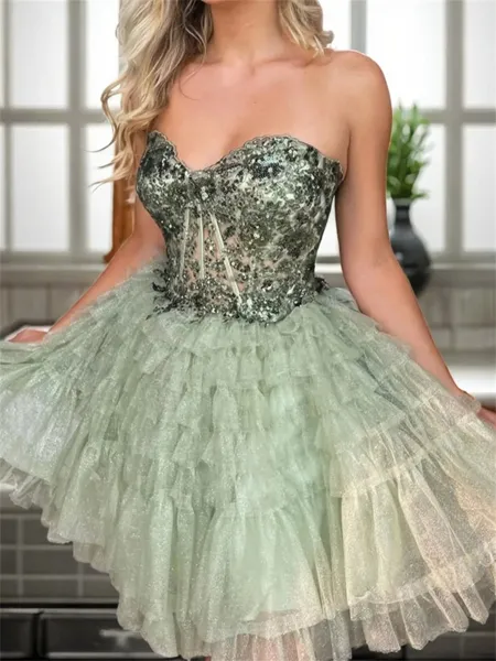 Exquisite A-line Sweetheart...