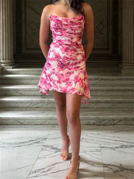 Striking A-line Straight...