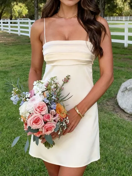 Charming Sheath Spaghetti...