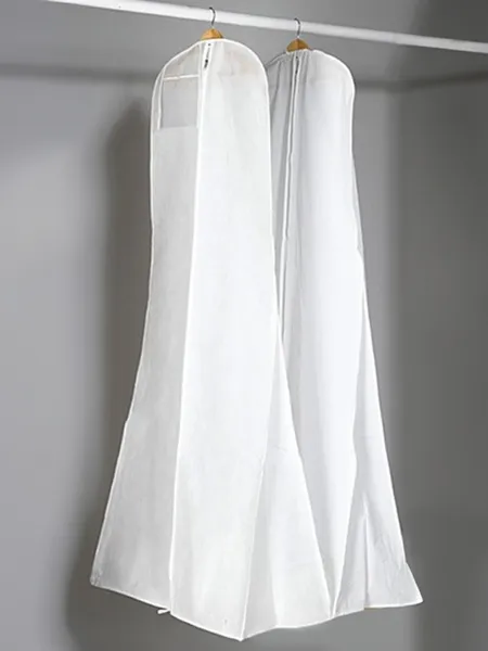 White Elegant Gown Length Garment Bags