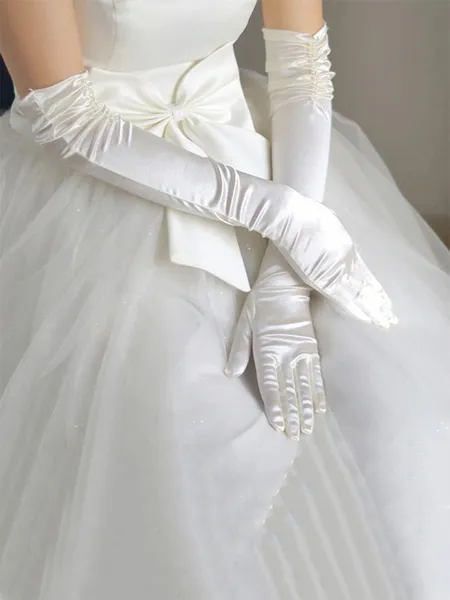 Simple Cloth Wedding Gloves