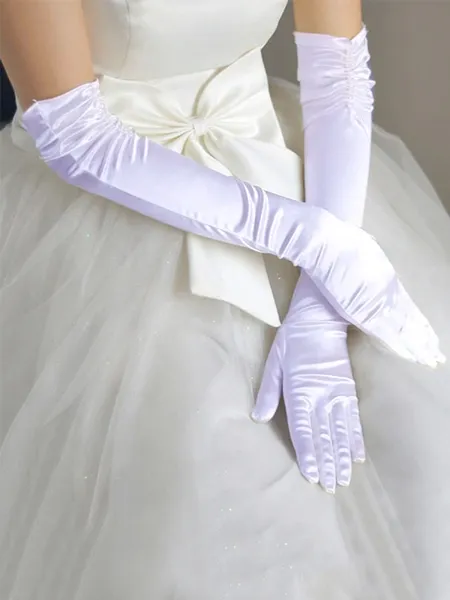 Simple Cloth Wedding Gloves