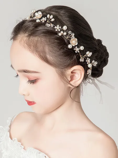 Awesome Alloy With Imitation Pearl Headbands