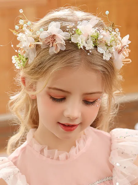 Brilliant Alloy With Hand-Made Flower Headbands