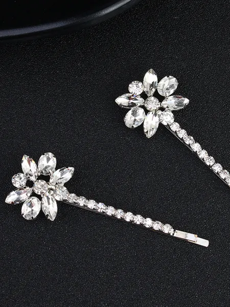 Pretty Alloy With Rhinestone Hairpins(2 Pieces)