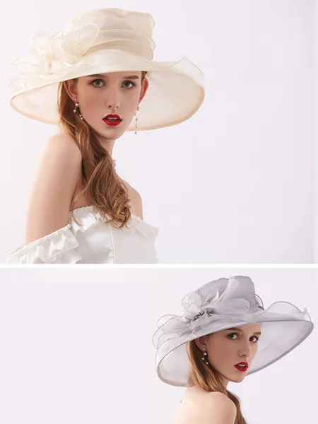 Ladies' Lovely Silk Flower Kentucky Derby Hats/Tea Party Hats