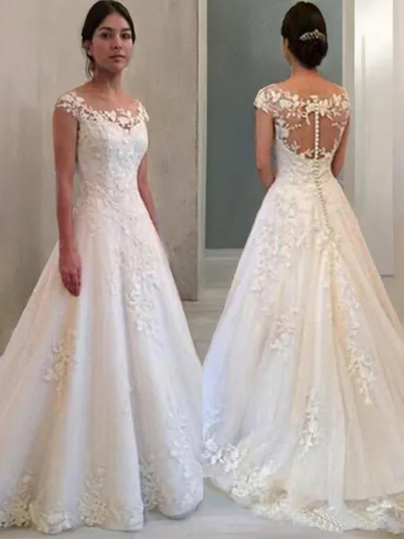 A-line Princess Scoop...