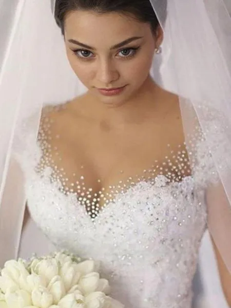 Ball-Gown Princess V-Neck...