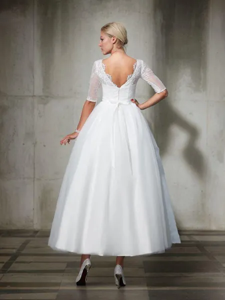 Ball-Gown Princess Bateau...