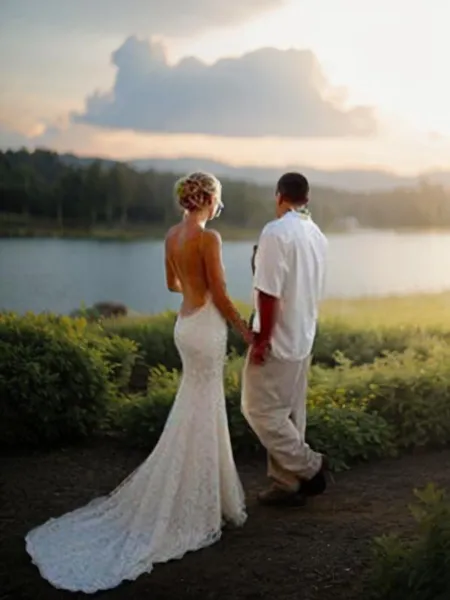 Sheath/Column V-Neck...