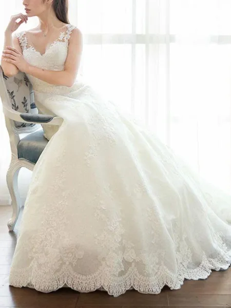 A-line Fashion V-Neck...