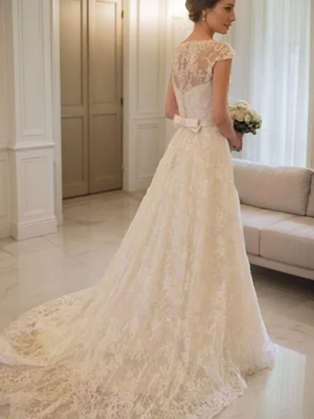 A-line Square Graceful...