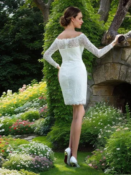 Sheath/Column Elegant Scoop...