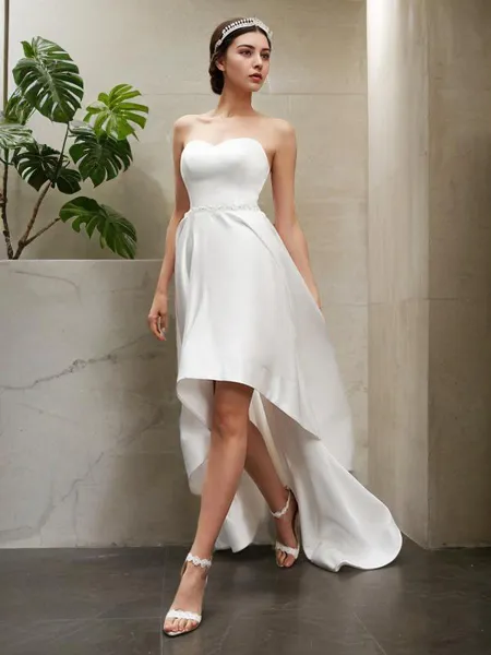 A-line Sweetheart Delicate...