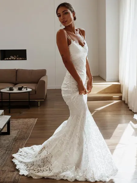 Sheath/Column Neat V-Neck...