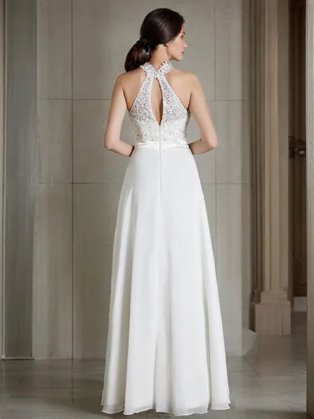 A-line Scoop Sleeveless...