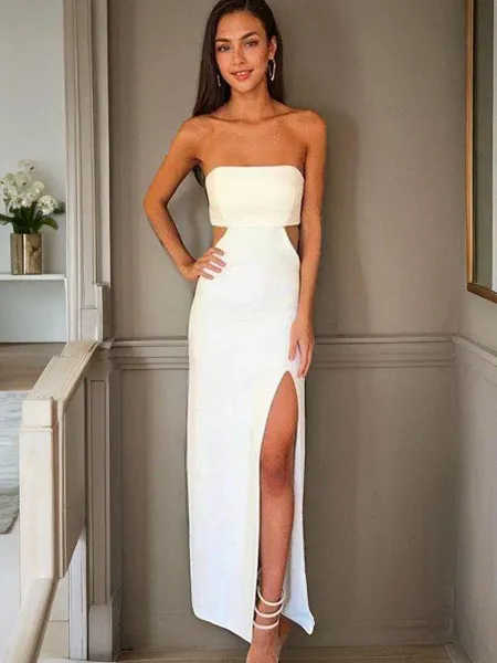 Sheath/Column Strapless...
