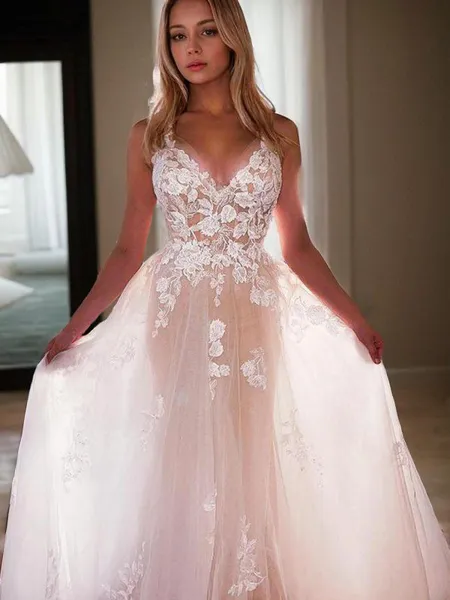 A-line Refined V-Neck...