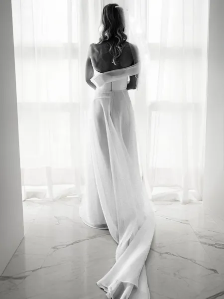 Dreamy A-line One-Shoulder...