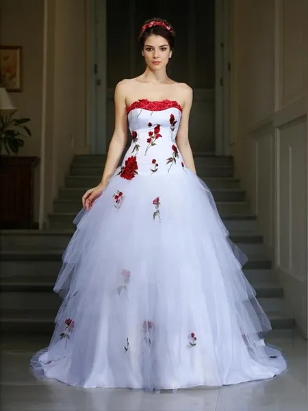 Opulent Ball-Gown Strapless...